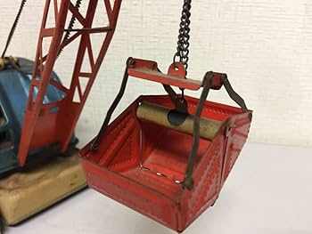 1956年 昭和31年 ブリキ　クレーン車　おもちゃ　レトロ Amazon.co.jp: 1956年 昭和31年 ブリキ クレーン車 おもちゃ